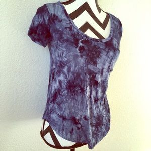 Soft Navy Tie Dye T